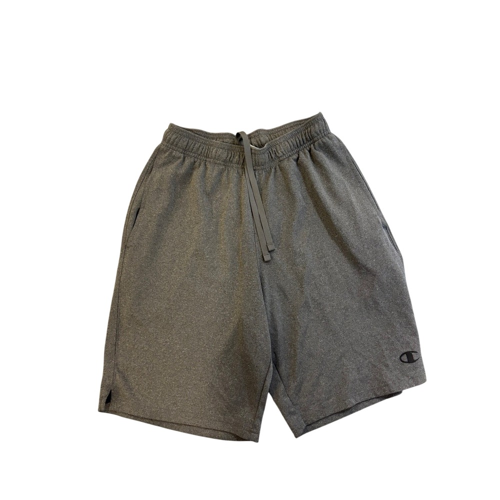 Champion Women Athletic Gray Sweat Shorts Size‎ S Drawstring Pockets Athletic